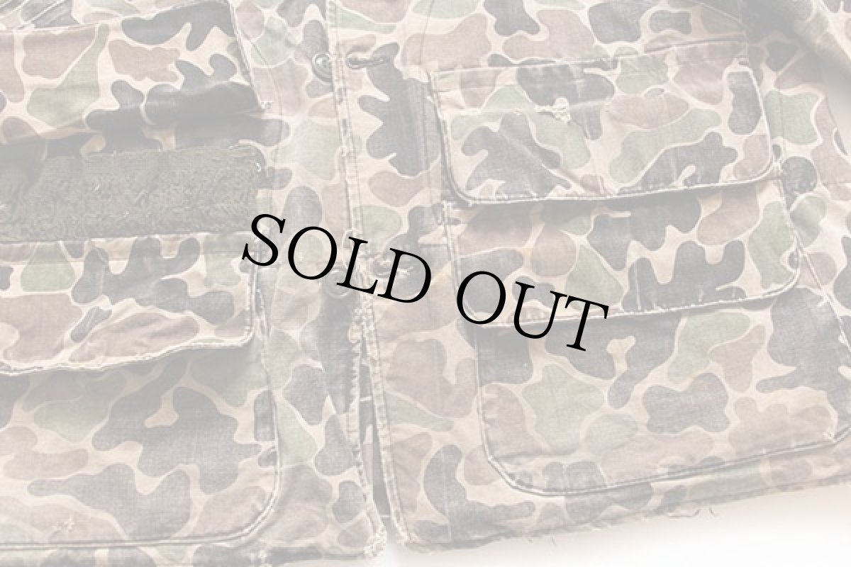 画像5: 80s BONE-DRY RED HEADレッドヘッド パッチ付き ダックハンターカモ ダック地 ハンティングジャケット ボロ 48 (5)