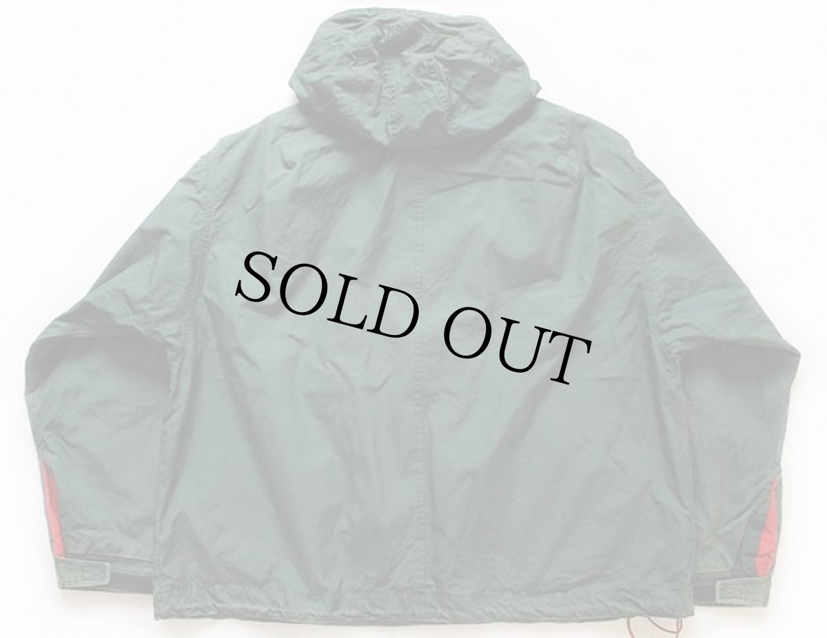 画像2: 90s ポロ ラルフローレン POLO HI TECHパッチ付き コットンパーカー 緑 XL (2)