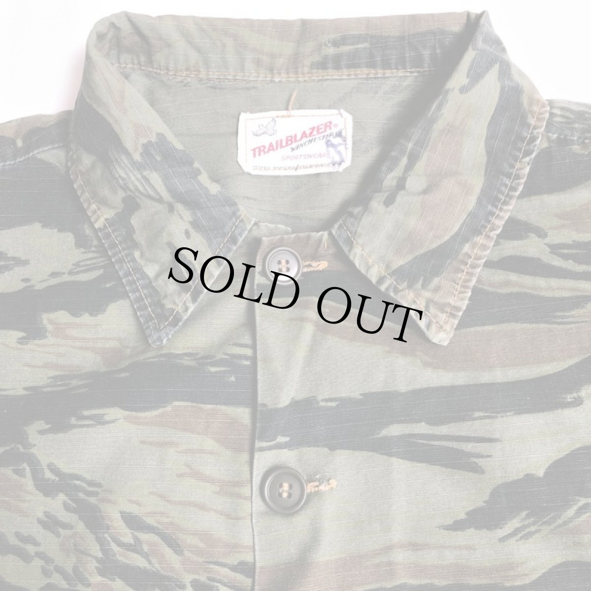 画像3: 70s TRAILBLAZER タイガーカモ コットン ハンティングジャケット (3)