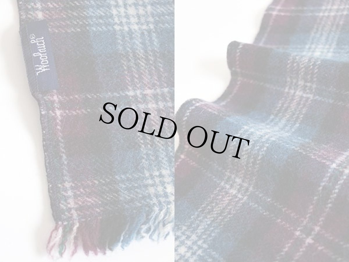 画像3: 80s Woolrichウールリッチ タータンチェック ウール マフラー (3)