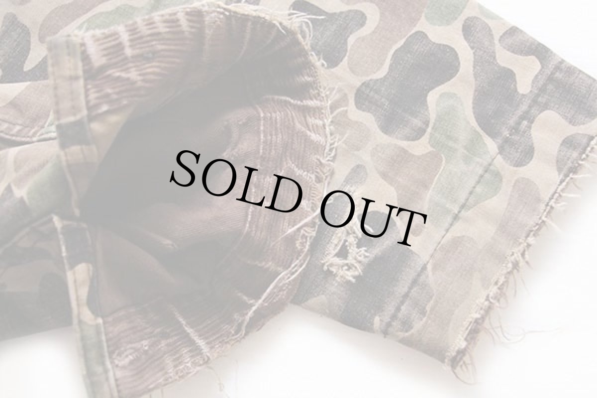 画像6: 80s BONE-DRY RED HEADレッドヘッド パッチ付き ダックハンターカモ ダック地 ハンティングジャケット ボロ 48 (6)