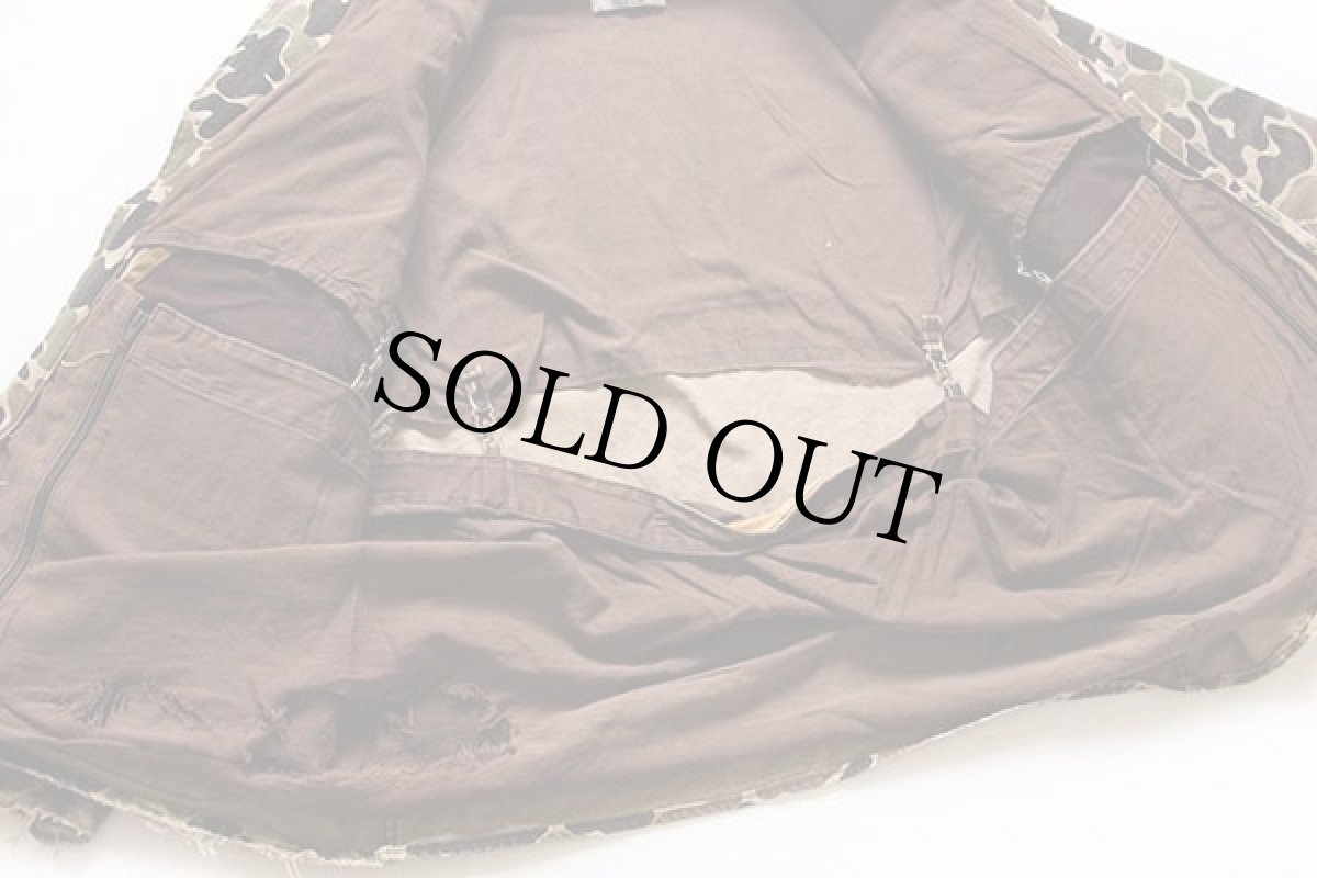 画像8: 80s BONE-DRY RED HEADレッドヘッド パッチ付き ダックハンターカモ ダック地 ハンティングジャケット ボロ 48 (8)