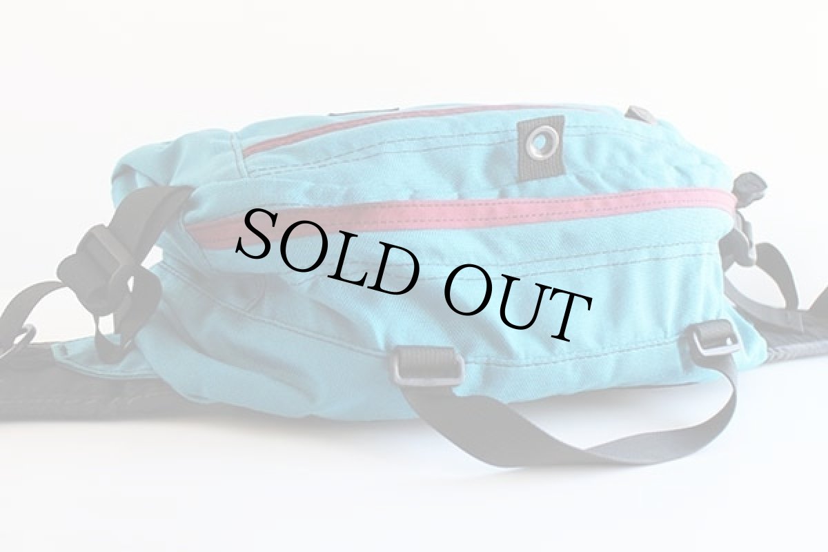 画像4: USA製 overlandオーバーランド コーデュラ ナイロン 2WAY ウエストバッグ 青緑 (4)