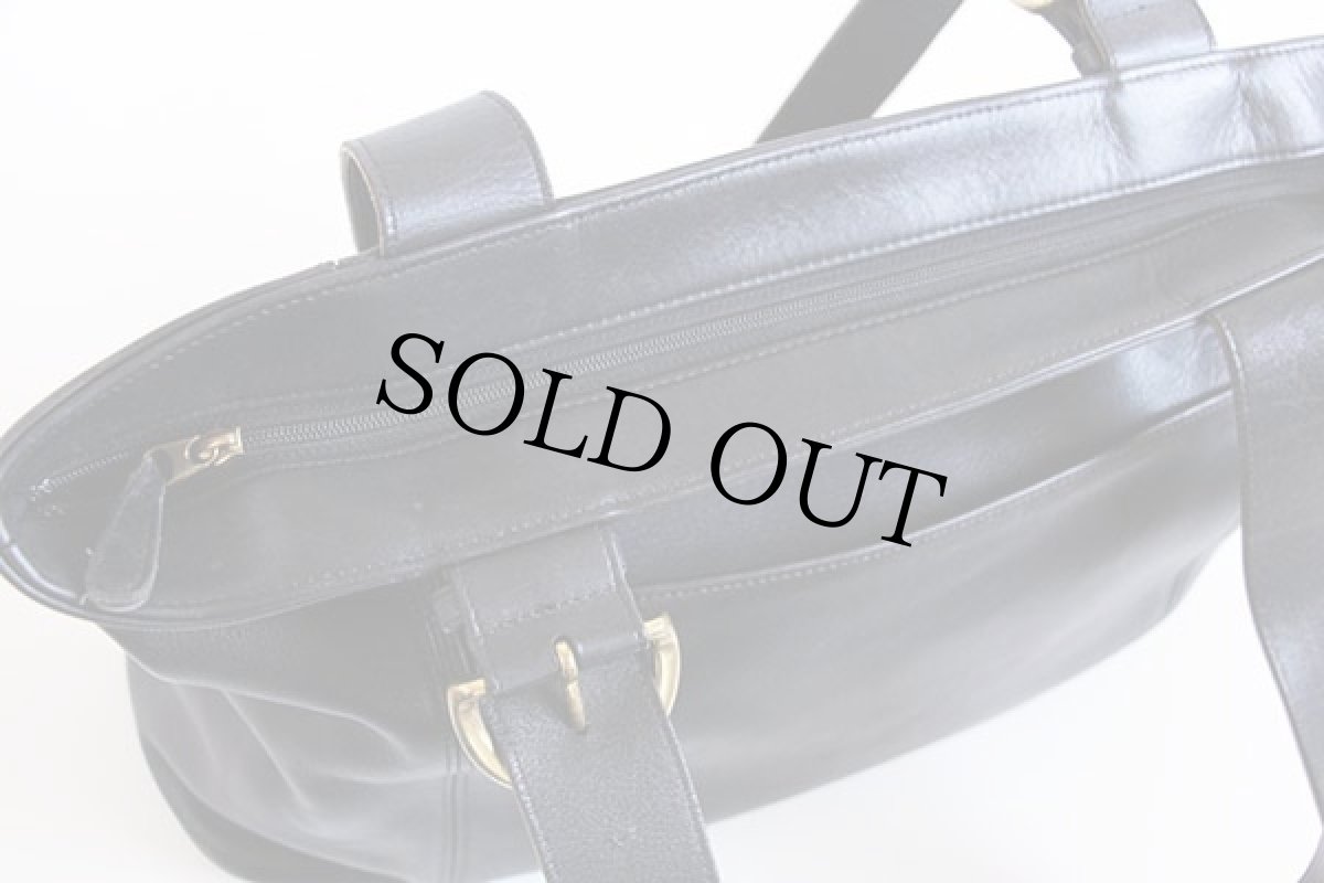 画像4: USA製 COACH オールド コーチ レザー トートバッグ 黒★4155 (4)