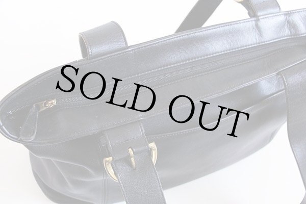 USA製 COACH オールド コーチ レザー トートバッグ 黒☆4155