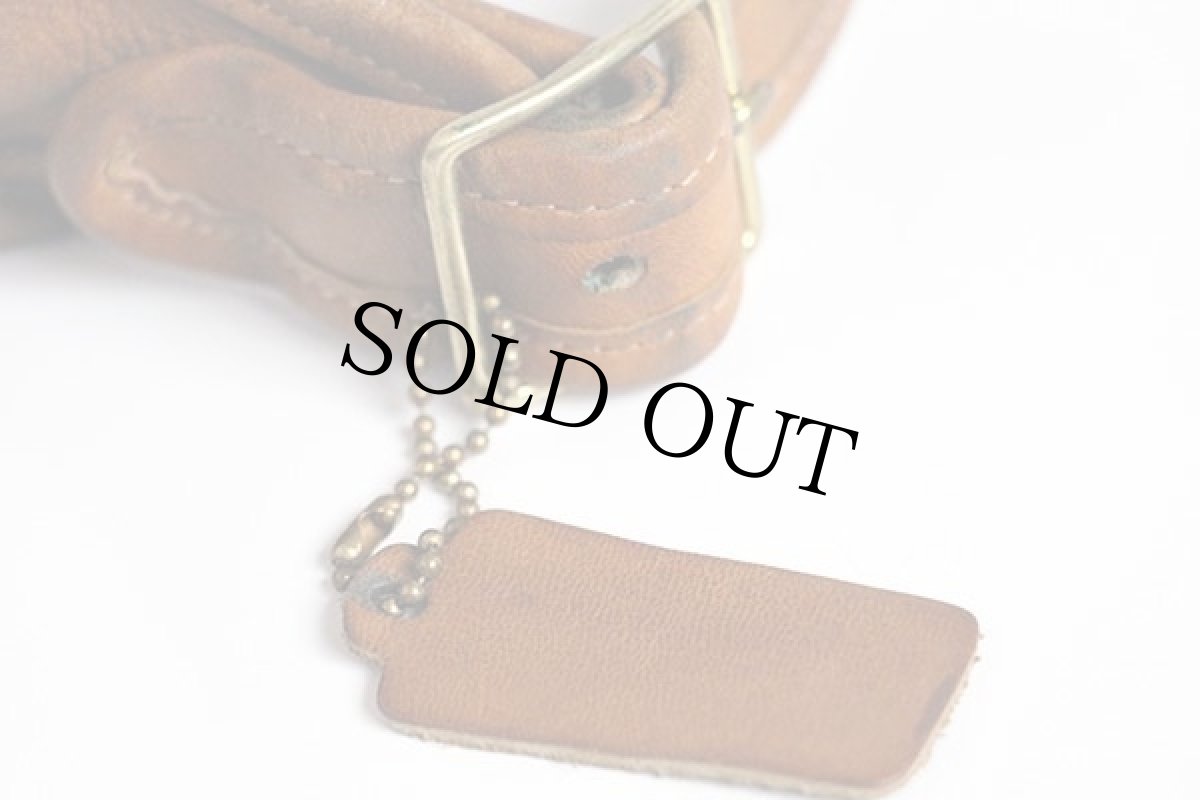 画像4: 70s USA製 COACH オールド コーチ レザー ショルダーバッグ 茶 (4)