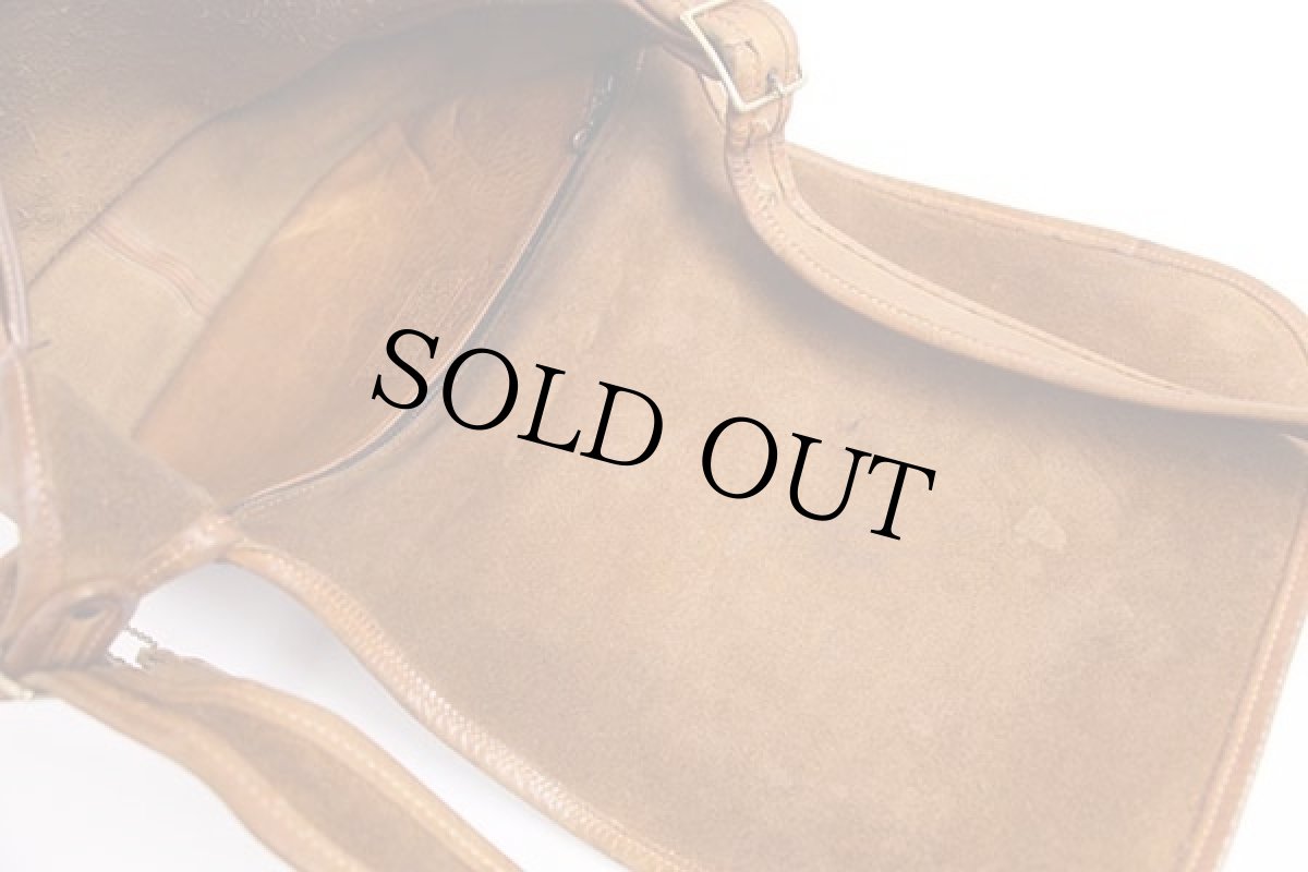 画像5: 70s USA製 COACH オールド コーチ レザー ショルダーバッグ 茶 (5)