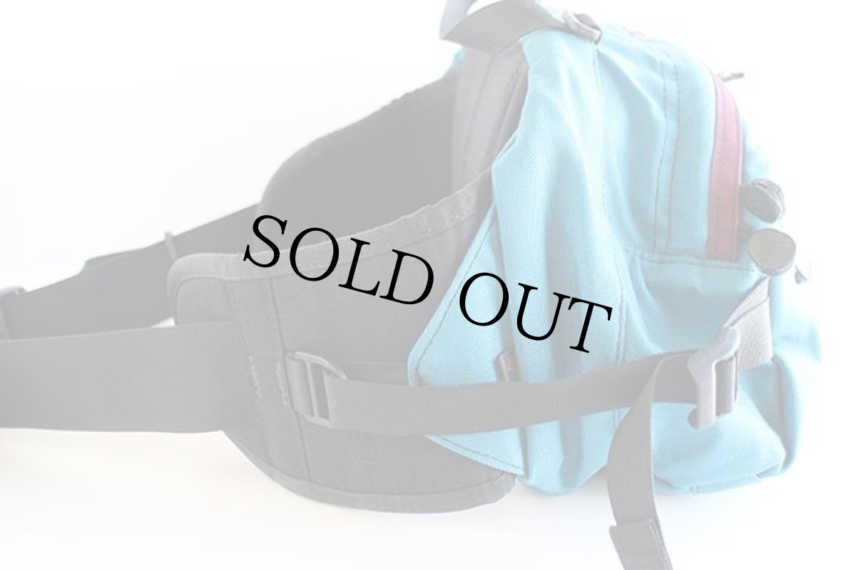 画像3: USA製 overlandオーバーランド コーデュラ ナイロン 2WAY ウエストバッグ 青緑 (3)