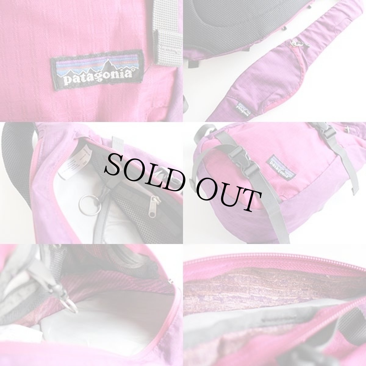 画像3: patagoniaパタゴニア アトム ナイロン ワンショルダーバッグ 紫×ピンク (3)