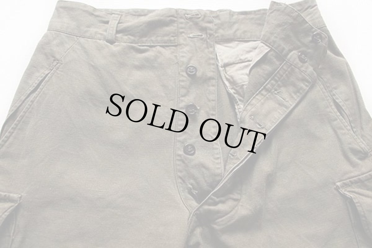 画像2: 50s フランス軍 FRENCH ARMY M-47 カーゴパンツ w34 (2)