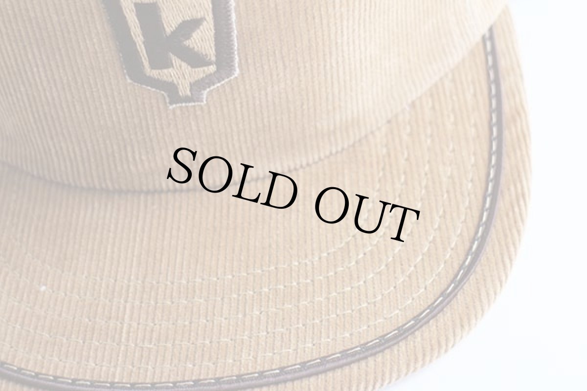 画像5: デッドストック★80s USA製 K パッチ付き コーデュロイキャップ 薄茶 (5)