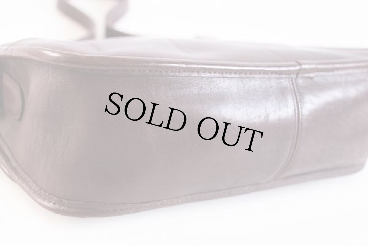 画像10: 70s USA製 COACH オールド コーチ レザー ショルダーバッグ バーガンディ★053 (10)