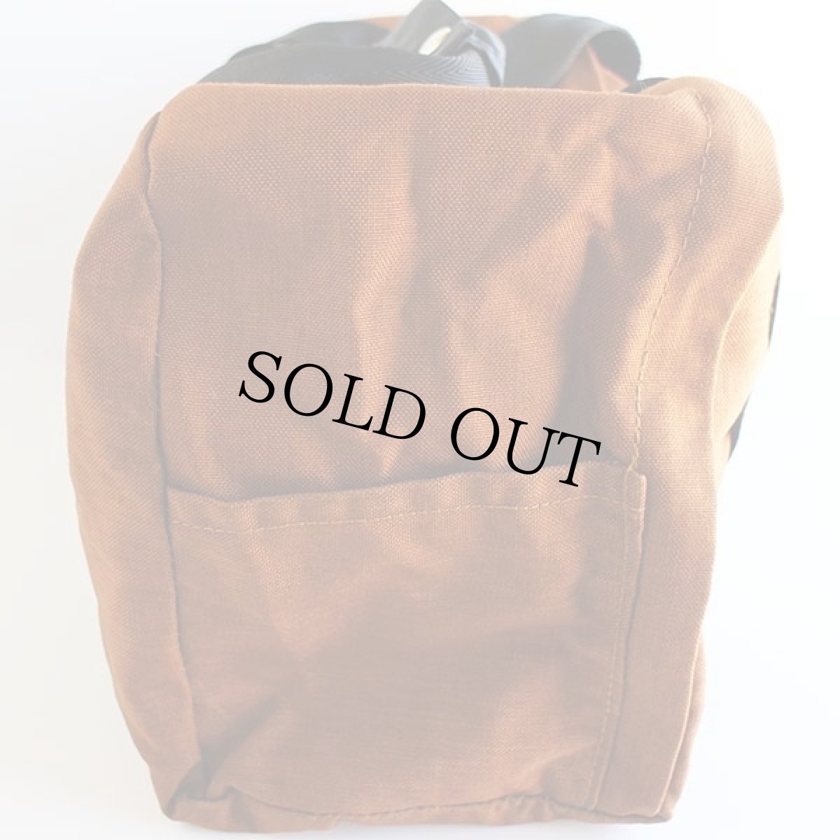 画像5: 80s Mountain Equipment ナイロン ダッフルバッグ 茶 (5)