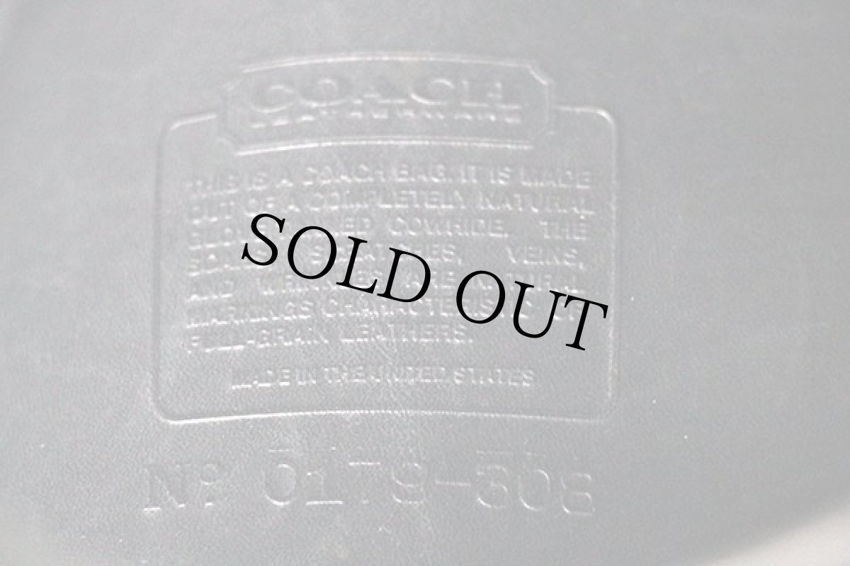 画像3: USA製 COACH オールド コーチ 2WAY レザー ショルダーバッグ 黒★308 (3)