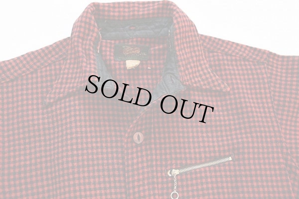 画像3: 40s Woolrichウールリッチ チェック ウールシャツ 赤×黒 13 (3)