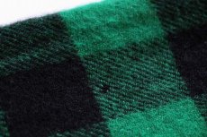 画像7: 60s WINTER KING バッファローチェック マチ付き ウールシャツ 緑×黒 (7)