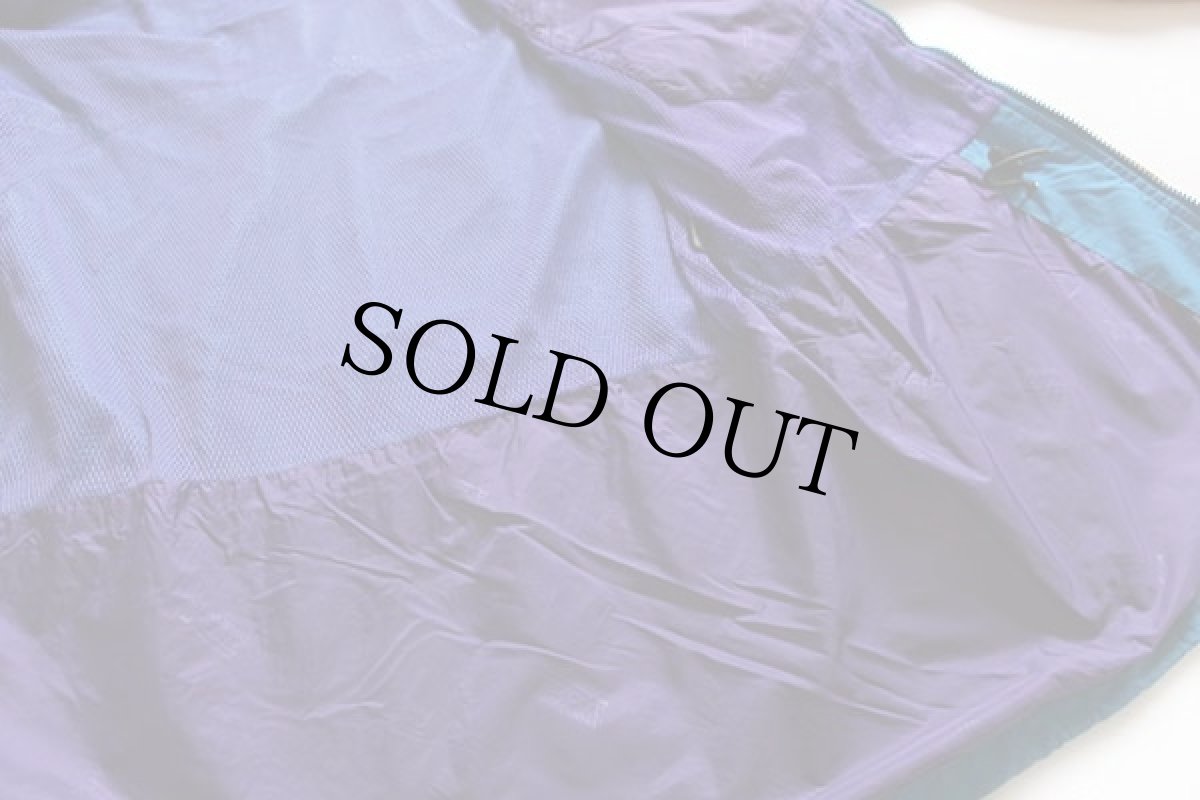 画像5: 90s patagoniaパタゴニア ナイロン ストームジャケット ブルー×マンゴー M (5)