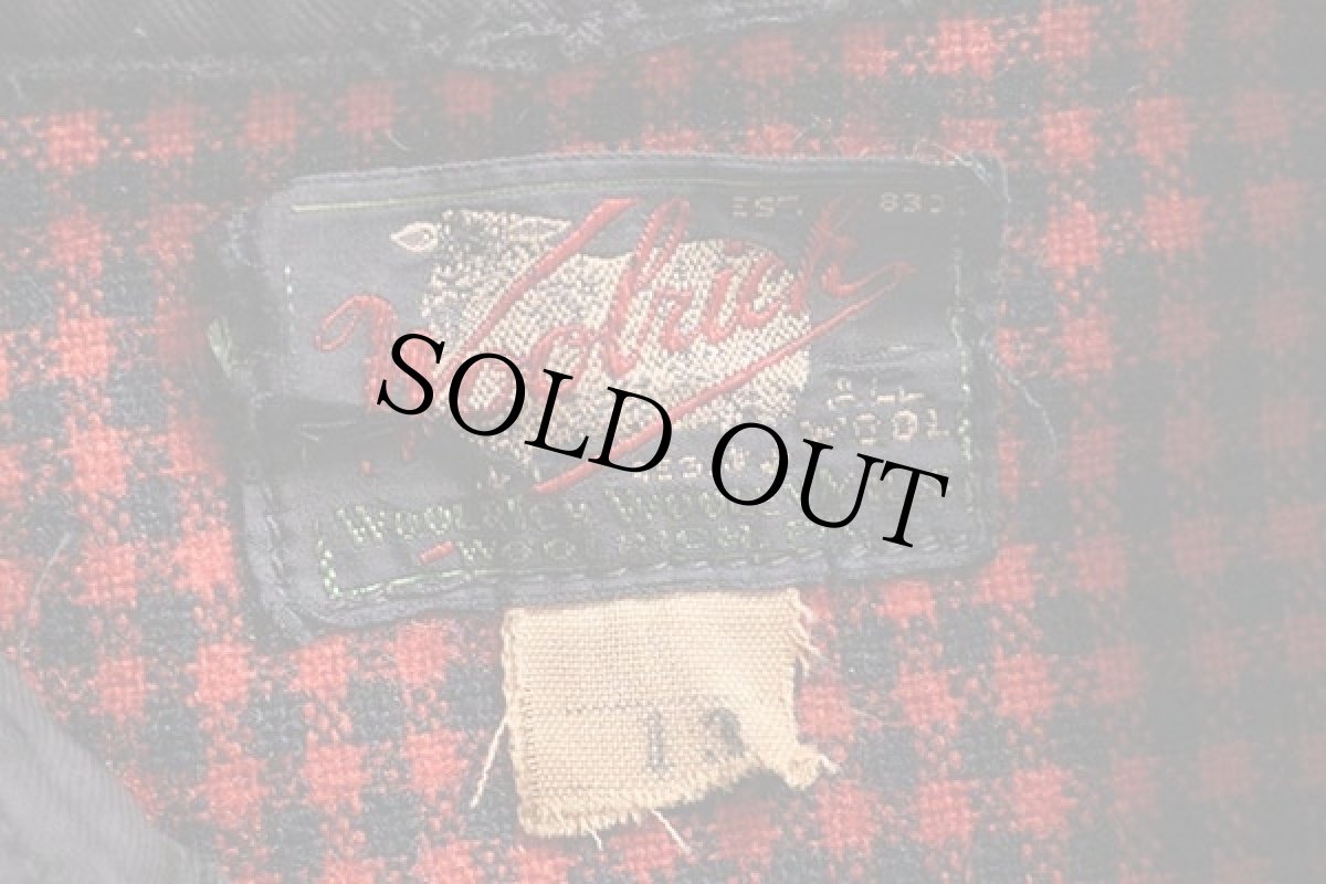 画像4: 40s Woolrichウールリッチ チェック ウールシャツ 赤×黒 13 (4)