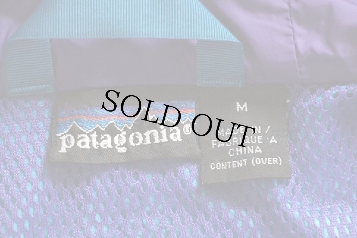 画像4: 90s patagoniaパタゴニア ナイロン ストームジャケット ブルー×マンゴー M (4)
