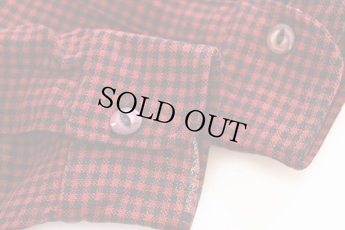 画像6: 40s Woolrichウールリッチ チェック ウールシャツ 赤×黒 13 (6)