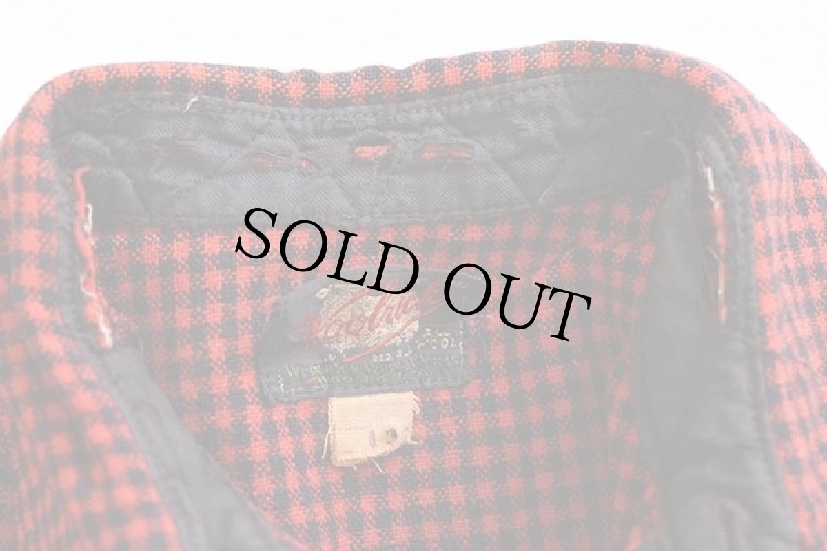 画像7: 40s Woolrichウールリッチ チェック ウールシャツ 赤×黒 13 (7)