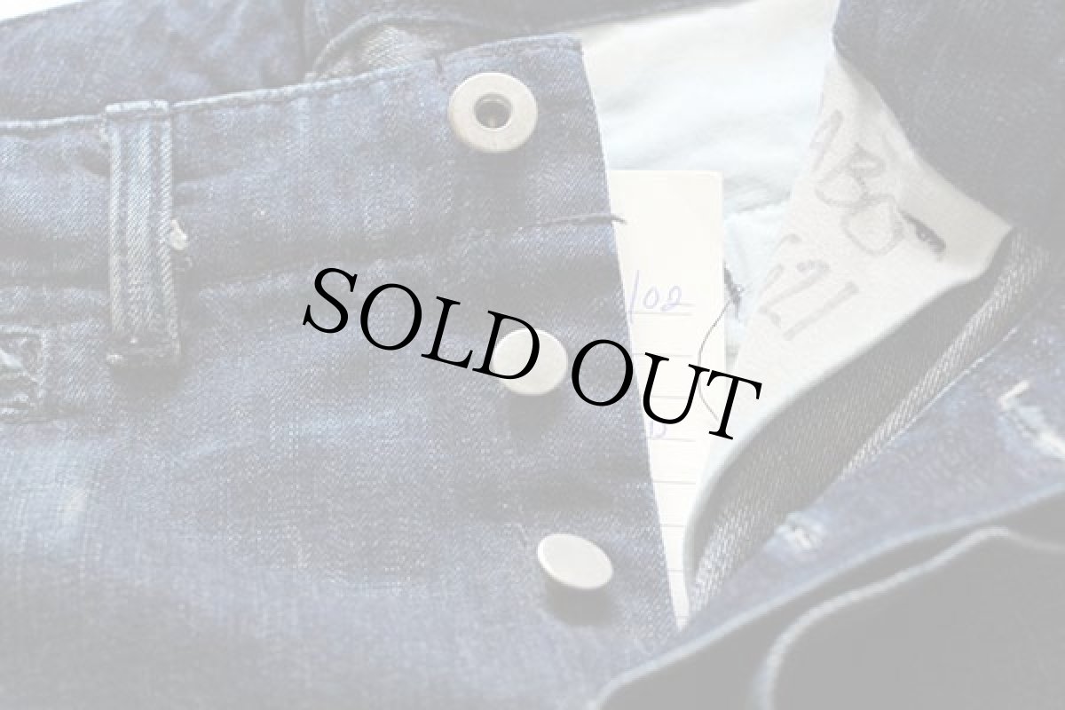 画像3: 未使用★ラルフローレン サンプル ビンテージ加工 デニム トラウザーズ w32 L32 (3)