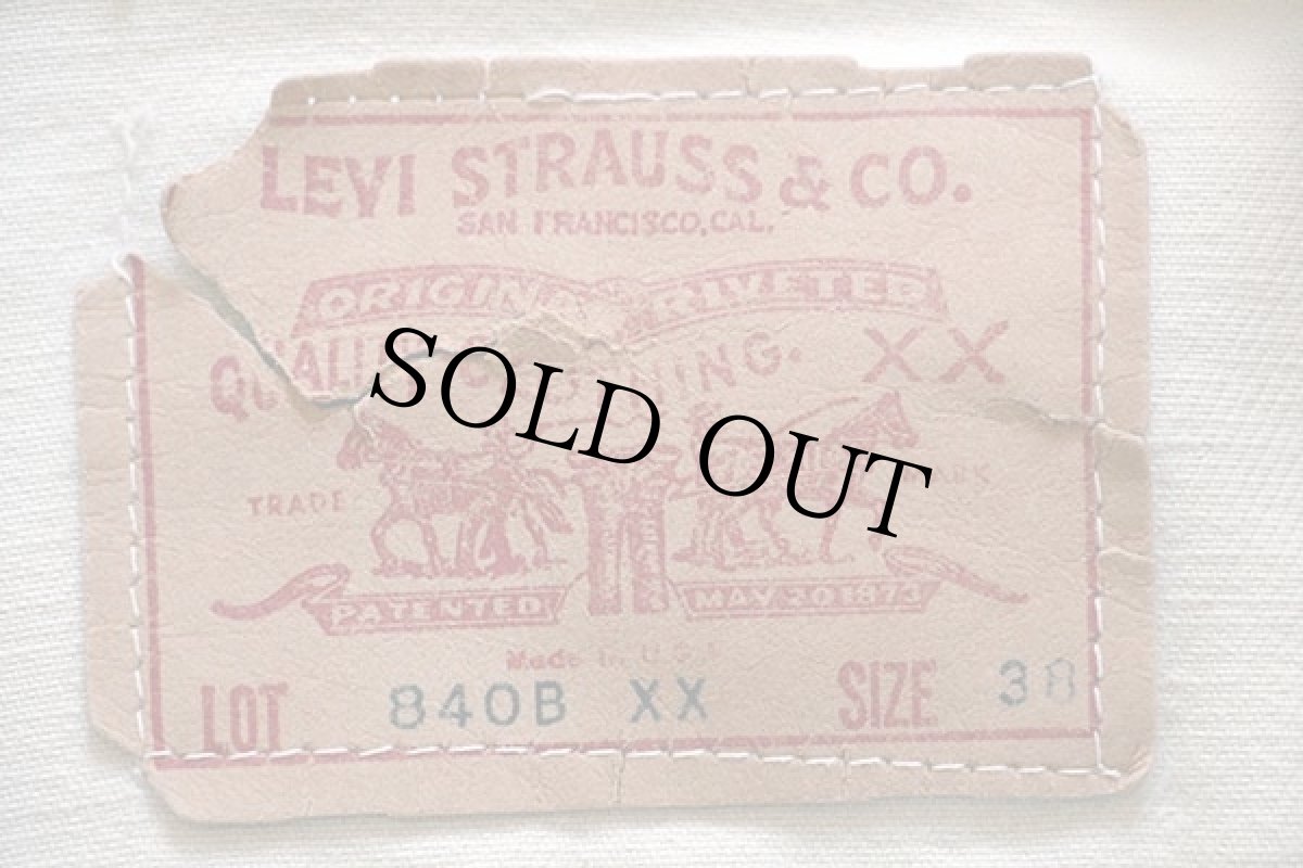 画像4: 60s USA製 LEVI'Sリーバイス 840B XX コットンツイルジャケット 38 (4)