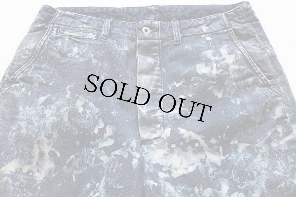 画像2: ラルフローレン サンプル ペンキ&ダメージ加工 デニム トラウザーズ w32 L32 (2)