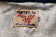 画像4: 50s 日本製 YAMATO 刺繍入り スタンドカラー キルティング スーベニアジャケット 青 (4)