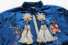 画像3: 50s 日本製 YAMATO 刺繍入り スタンドカラー キルティング スーベニアジャケット 青 (3)