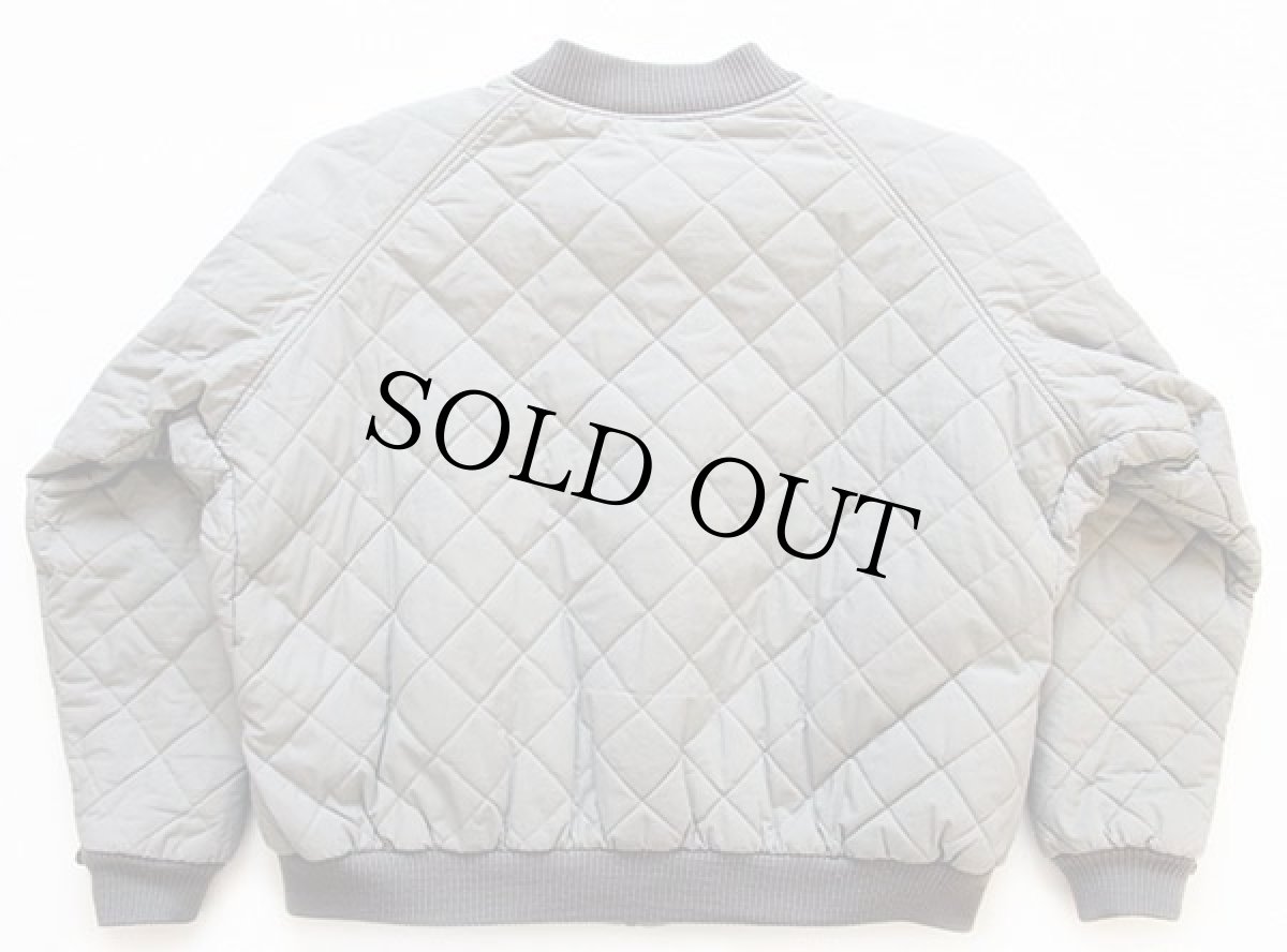 画像2: 90s Columbiaコロンビア フリースライナー コットン キルティングジャケット グレーベージュ XL (2)