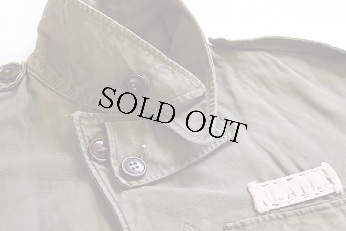 画像3: 40s 米軍 U.S.ARMY パッチ付き M-43 フィールドジャケット ボロ 34S (3)