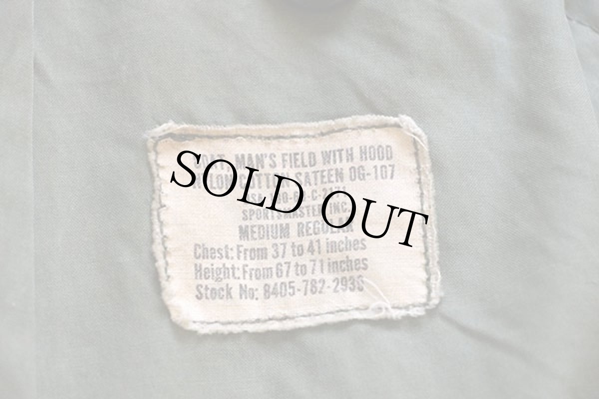 画像5: 60s 米軍 U.S.ARMY M-65 ステンシル フィールドジャケット 2nd オリーブグリーン M-R (5)