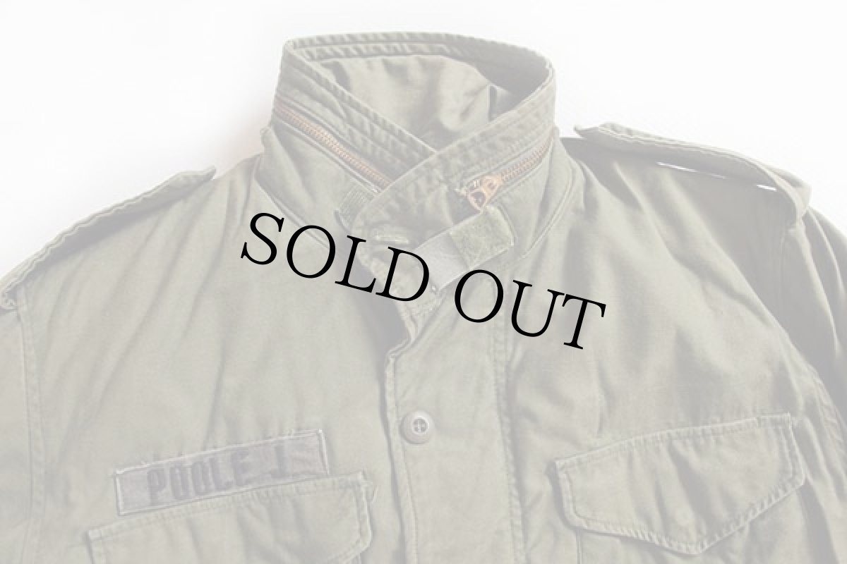 画像3: 80s 米軍 U.S.ARMY パッチ付き M-65 フィールドジャケット S-S★ALPHAアルファ (3)