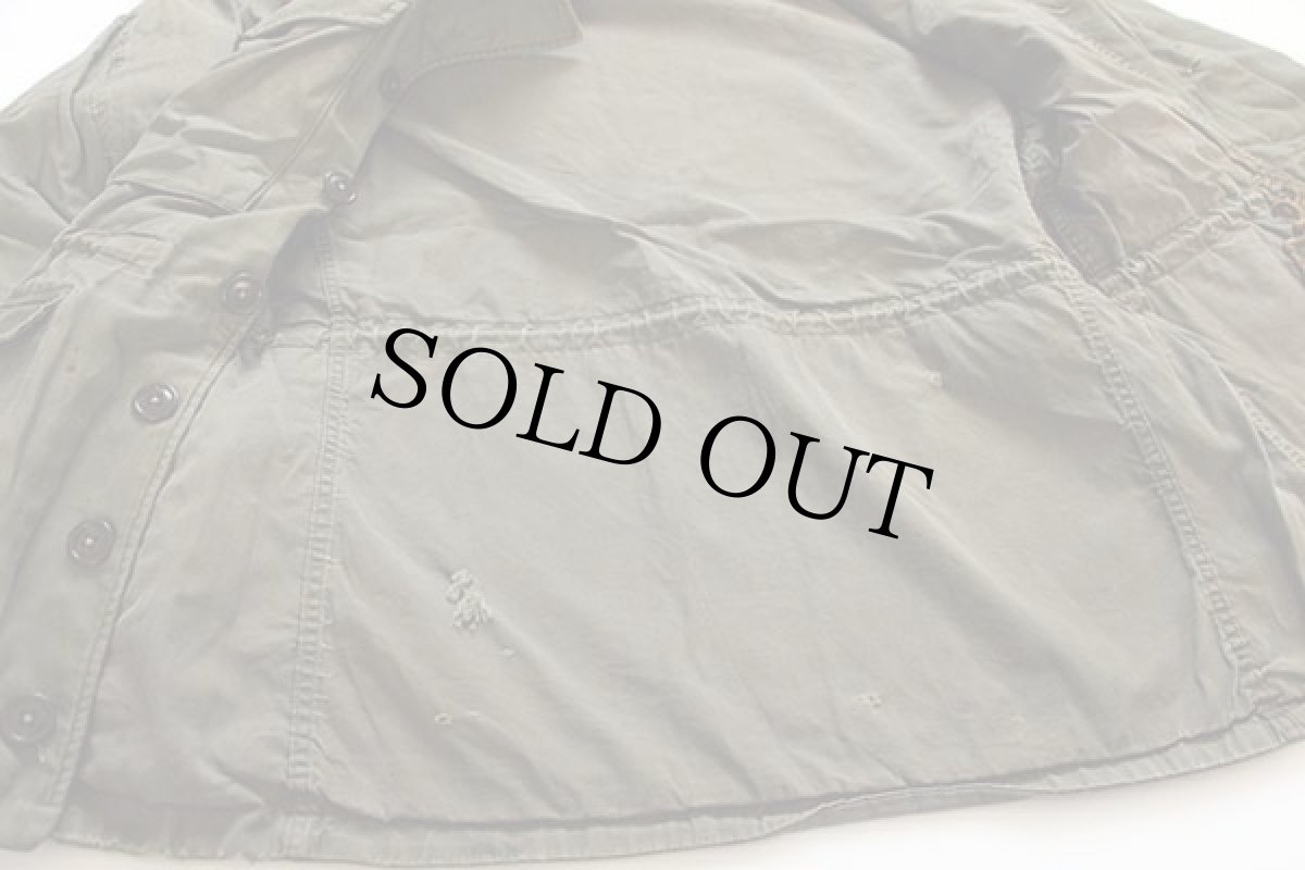 画像5: 40s 米軍 U.S.ARMY パッチ付き M-43 フィールドジャケット ボロ 34S (5)