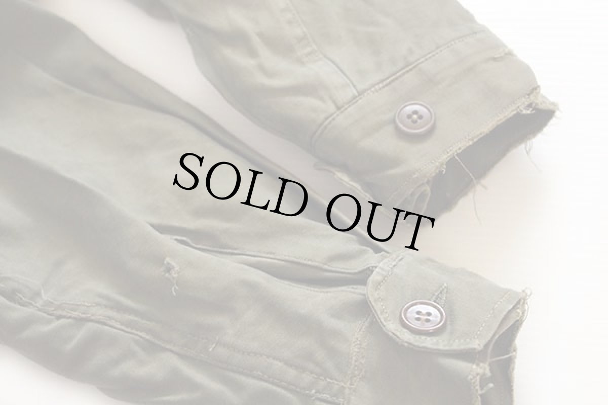 画像7: 40s 米軍 U.S.ARMY パッチ付き M-43 フィールドジャケット ボロ 34S (7)