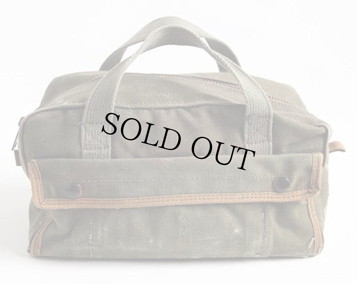 画像2: 60s キャンバス 弾薬入れ ハンドバッグ (2)