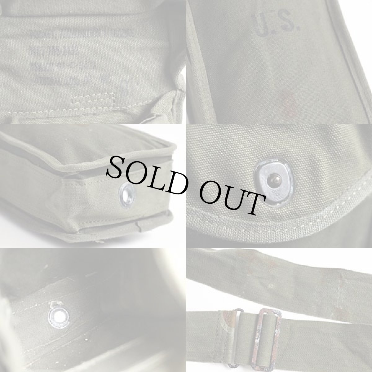 画像3: 60s 米軍 U.S.ARMY マガジン ショルダーバッグ (3)