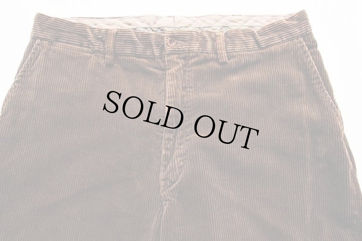 画像2: ポロ ラルフローレン 太畝 コーデュロイパンツ 焦げ茶 w35 L30★スラックス (2)