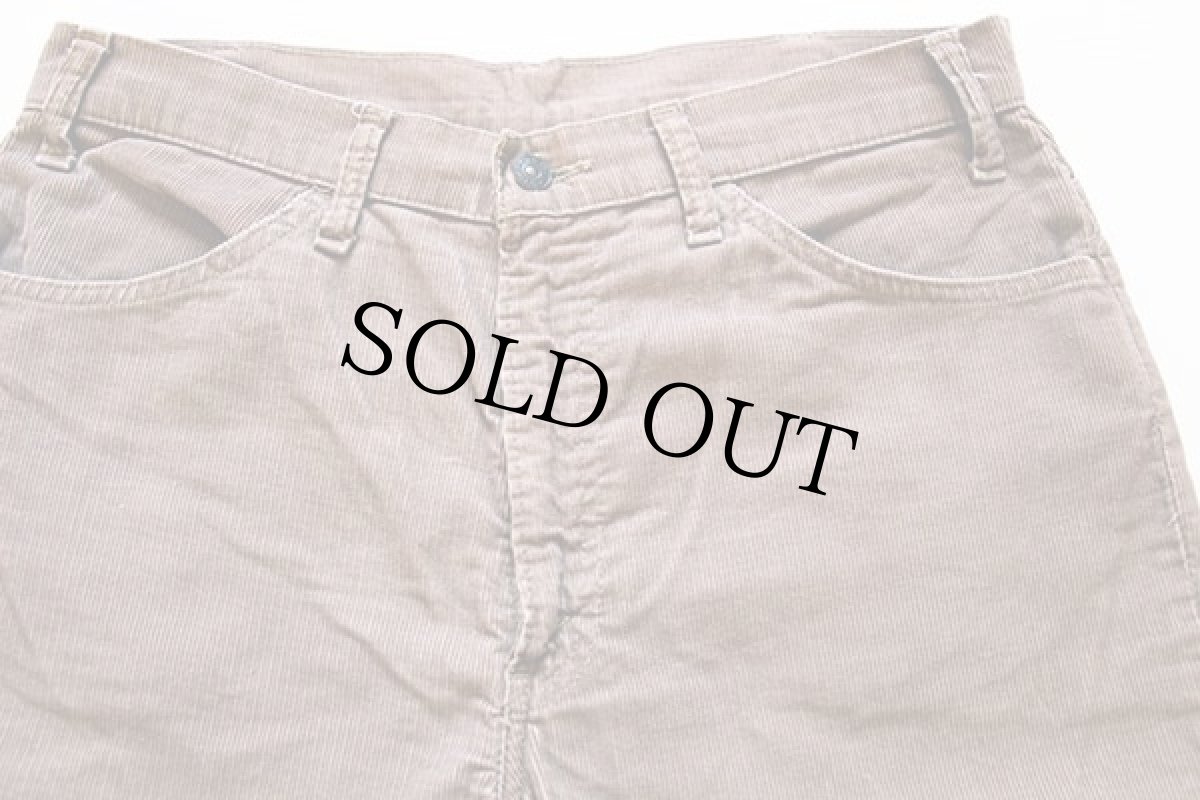 画像3: 70s USA製 Levi'sリーバイス 646 コーデュロイパンツ ベージュ w34 L33★ベルボトム (3)