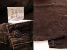 画像3: 80s Levi'sリーバイス 519 コーデュロイパンツ 茶 w31 L32 (3)