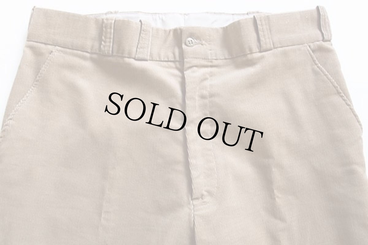 画像3: 70s Sears Work Leisure コーデュロイ ワークパンツ ベージュ w36 L32 (3)