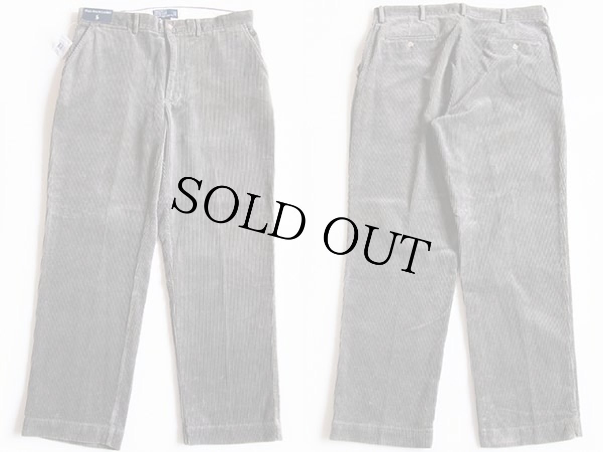 画像2: 未使用★ポロ ラルフローレン 太畝 コーデュロイパンツ グレー w36 L30★スラックス (2)