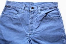 画像2: 80s Levi'sリーバイス 519 コーデュロイパンツ 水色 w31 L32 (2)