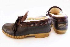 画像2: USA製 L.L.Bean シアリング ビーンブーツ ラバーモカシン 7W★ガムシューズ (2)