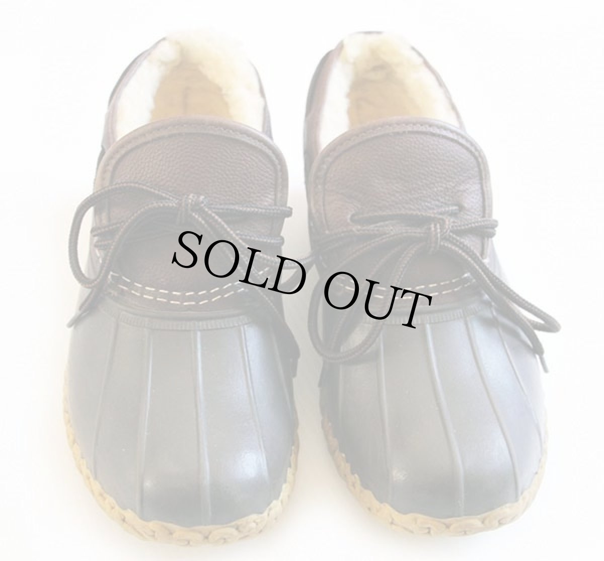 画像3: USA製 L.L.Bean シアリング ビーンブーツ ラバーモカシン 7W★ガムシューズ (3)