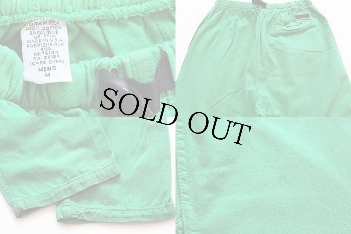 画像3: 90s USA製 GRAMICCIグラミチ コットン クライミングパンツ 緑 M (3)