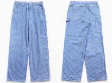 画像1: USA製 LIBERTY ヒッコリー ストライプ ペインターパンツ w32 L30 (1)