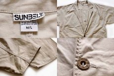 画像3: 90s SUNBELT ロング コットンコート オフホワイト M/L★スプリングコート (3)