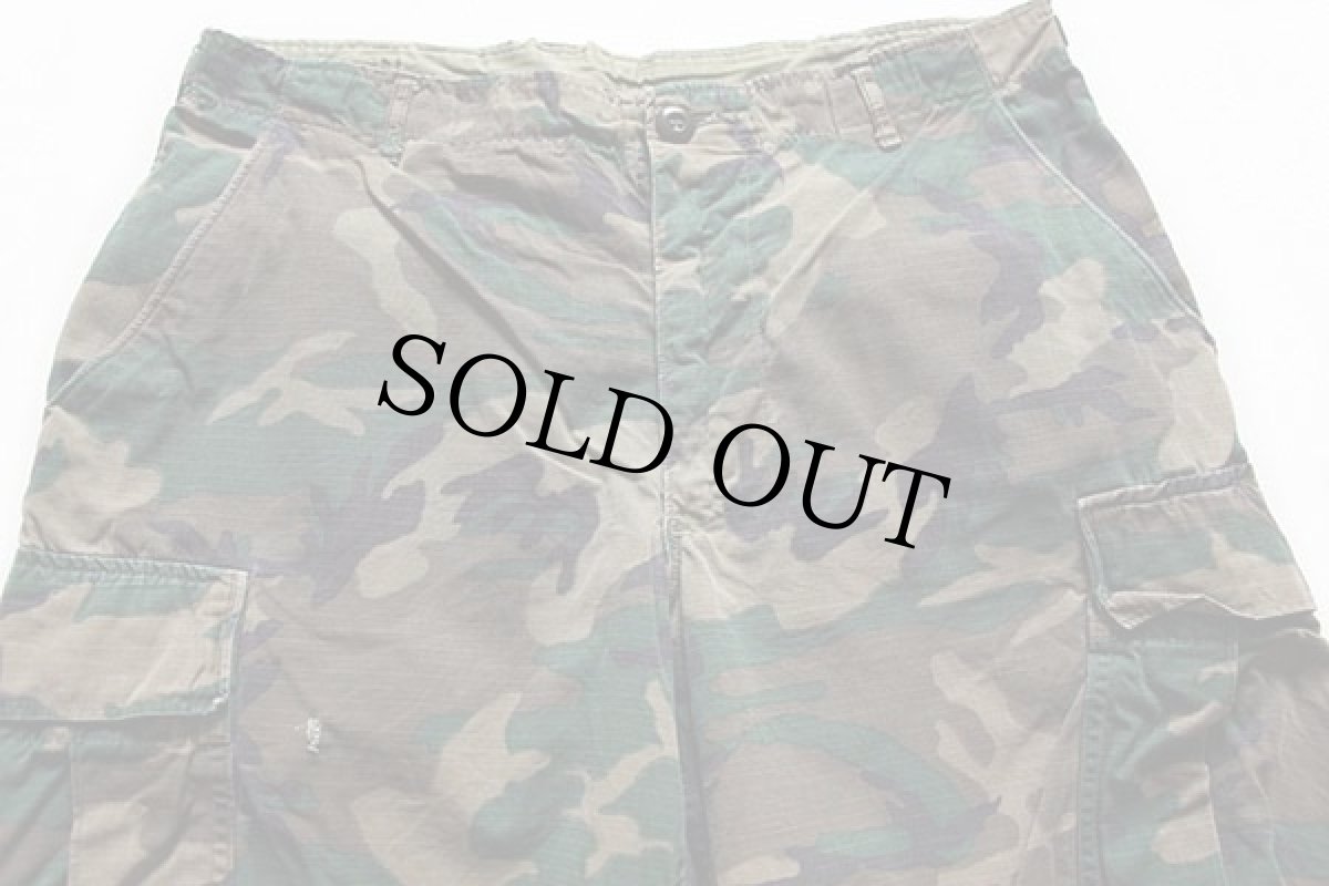 画像2: 70s 米軍 U.S.ARMY ERDL ブラウンリーフカモ ジャングルファティーグパンツ M-R (2)